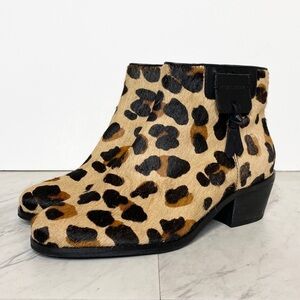 Cole Haan Joanna Jaguar Animal Print Calf Hair Bootie 5B